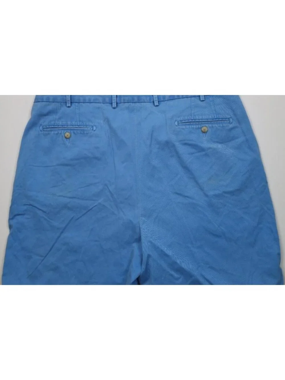 Peter Millar Mens 40 Stonewash Above Knee Golf Chino Shorts Blue Pima Cotton